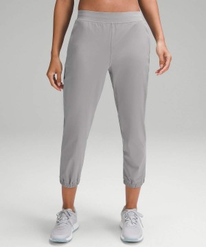 Lululemon Adapted State High-Rise Cropped Jogginghose Damen Grau | 8109KXNZU