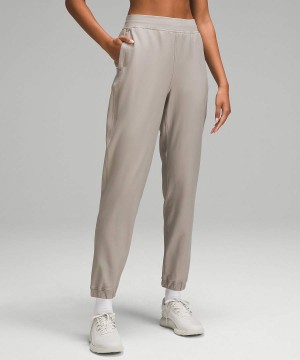 Lululemon Adapted State High-Rise Fleece Full Length Jogginghose Damen Grau | 3281CPUID