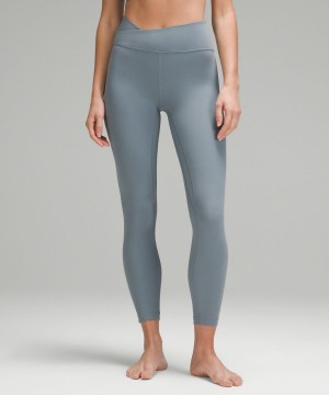 Lululemon Align™ Asymmetrical-Taille 25" Leggings Damen Blau | 4025YNQBZ