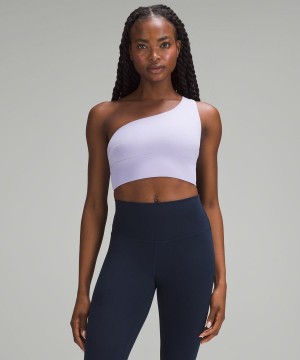 Lululemon Align™ Asymmetrical Bra Light Support, C/D Cup Sport BH Damen Lila | 8971EBOIM