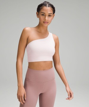 Lululemon Align™ Asymmetrical Bra Light Support, C/D Cup Sport BH Damen Rosa | 6792WZOCF