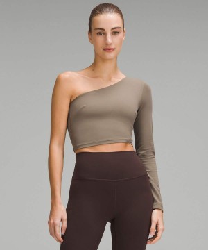 Lululemon Align™ Asymmetrical Langarmhemd Damen Grau | 7036BFQNL