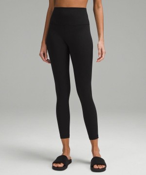 Lululemon Align™ High-Rise 25" Leggings Damen Schwarz | 2974FGDMZ