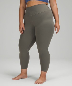 Lululemon Align™ High-Rise 25" Leggings Damen Grau Olivgrün | 3084BUXFY