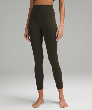 Lululemon Align™ High-Rise 25" Leggings Damen Dunkelolivgrün | 2916MLZIP