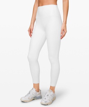 Lululemon Align™ High-Rise 25" Leggings Damen Weiß | 5704SGANC