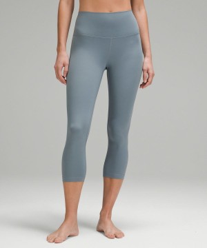 Lululemon Align™ High-Rise Crop 21" Leggings Damen Blau | 0194JXUHN