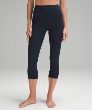 Lululemon Align™ High-Rise Crop 21" Leggings Damen Navy | 4869UYGOM