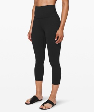 Lululemon Align™ High-Rise Crop 21" Leggings Damen Schwarz | 5831PWQKZ