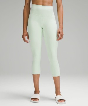 Lululemon Align™ High-Rise Crop 21" Leggings Damen Grün | 2046TDXNE