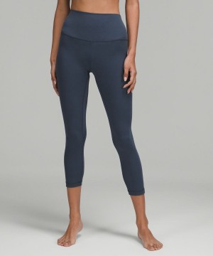 Lululemon Align™ High-Rise Crop 23" Leggings Damen Blau | 6723AEGCZ