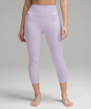 Lululemon Align™ High-Rise Crop 23" Leggings Damen Lila | 9176OPSCX