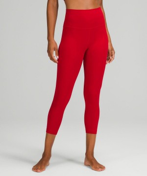 Lululemon Align™ High-Rise Crop 23" Leggings Damen Dunkelrot | 1856JGDSR