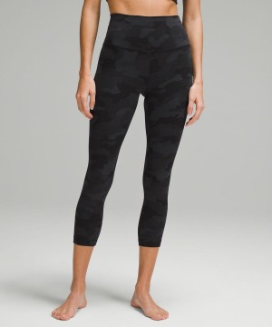 Lululemon Align™ High-Rise Crop 23" Leggings Damen Camouflage Schwarz Mehrfarbig | 3149TZXJB