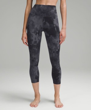 Lululemon Align™ High-Rise Crop 23" Leggings Damen Grau Tiefesgrau | 9785ZFXJN