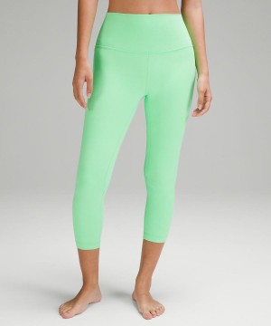 Lululemon Align™ High-Rise Crop 23" Leggings Damen Türkis | 4031EBUZO