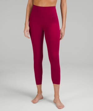 Lululemon Align™ High-Rise Crop 23" Leggings Damen Bordeaux | 9576AVOXQ