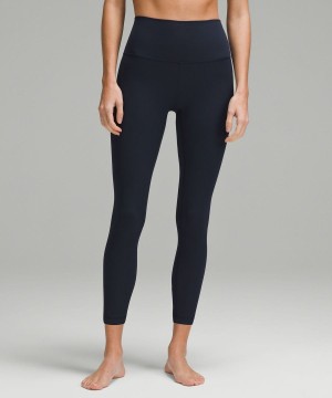 Lululemon Align™ High-Rise Gerippt 25" Leggings Damen Navy | 0536YKICF