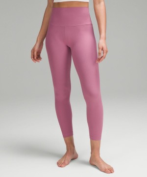 Lululemon Align™ High-Rise Gerippt 25" Leggings Damen Lila | 3198FSXKQ