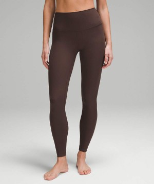 Lululemon Align™ High-Rise Gerippt 28" Leggings Damen Schokolade | 8512KHEIP