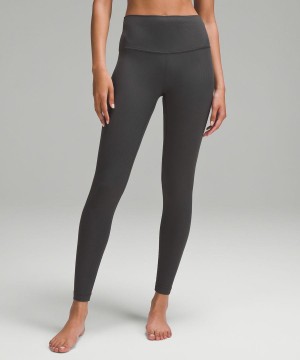 Lululemon Align™ High-Rise Gerippt 28" Leggings Damen Tiefesgrau | 2517AZQOM