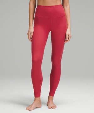 Lululemon Align™ High-Rise Gerippt 28" Leggings Damen Rosa | 2409UXVAT