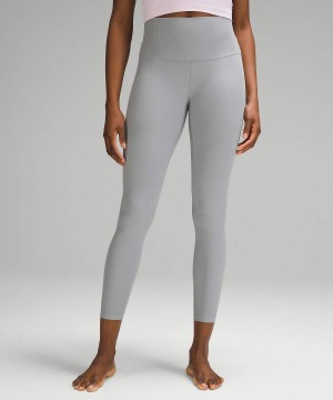 Lululemon Align™ High-Rise Gerippt 28" Shine Leggings Damen Grau | 0216WZFGJ