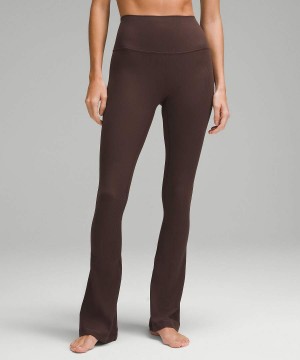 Lululemon Align™ High-Rise Gerippt Mini-Flared Extra Kurzes Leggings Damen Schokolade | 3958QOKSE