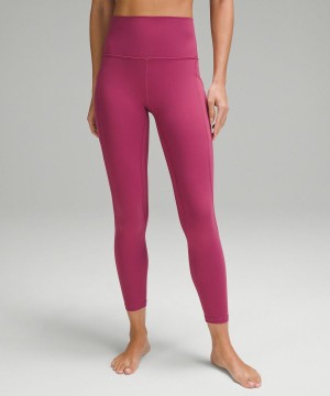 Lululemon Align™ High-Rise with Pockets 25" Leggings Damen Lila | 9847FXQBE