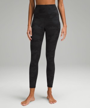 Lululemon Align™ High-Rise with Pockets 25" Leggings Damen Camouflage Schwarz Mehrfarbig | 9541LHYSG