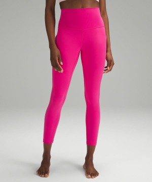 Lululemon Align™ High-Rise with Pockets 25" Leggings Damen Rosa | 5637VLRJM