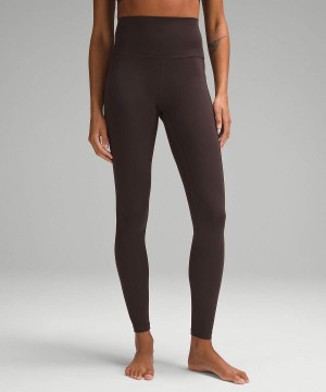 Lululemon Align™ High-Rise with Pockets 28" Leggings Damen Schokolade | 8195BAMDZ