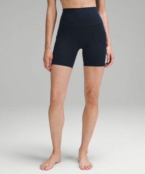 Lululemon Align™ High-Rise with Pockets 6" Kurze Hose Damen Navy | 7298LNSYB