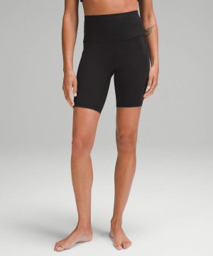 Lululemon Align™ High-Rise with Pockets 8" Kurze Hose Damen Schwarz | 0547WHQJZ