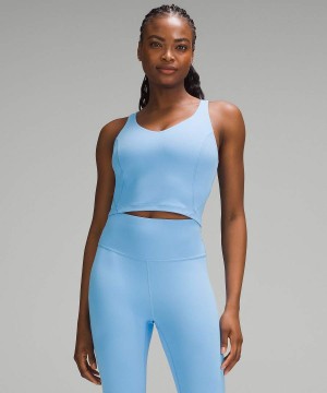 Lululemon Align™ Light Support, C/D Cup Tanktop Damen Blau | 2970AVFZL