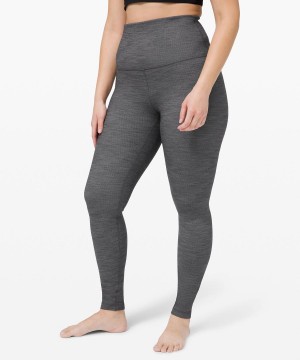 Lululemon Align™ Super-High-Rise 28" Leggings Damen Schwarz Weiß Schwarz | 2483WKMES