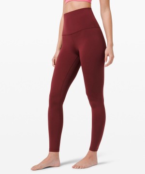 Lululemon Align™ Super-High-Rise 28" Leggings Damen Rot Bordeaux | 1083HODZS