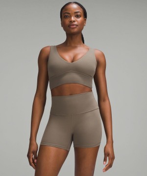 Lululemon Align™ V-Neck Bra Light Support, C/D Cup Sport BH Damen Grau | 9760BJCVQ