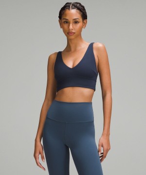 Lululemon Align™ V-Neck Bra Light Support, C/D Cup Sport BH Damen Navy | 0261GTFYN