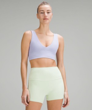 Lululemon Align™ V-Neck Bra Light Support, A/B Cup Sport BH Damen Lila | 3512KQMFX