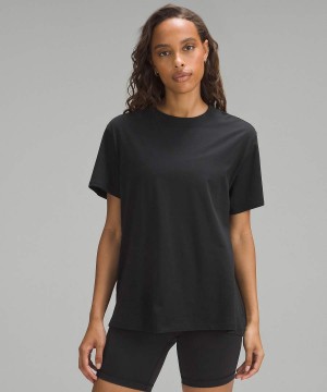 Lululemon All Yours Vitasea Kurzes-Sleeve T-shirts Damen Schwarz | 0145FIMYS