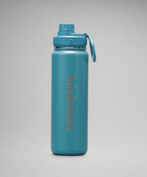 Lululemon Back to Life Sport Bottle 24oz Wasserflaschen Damen Blau | 6432ISRJA