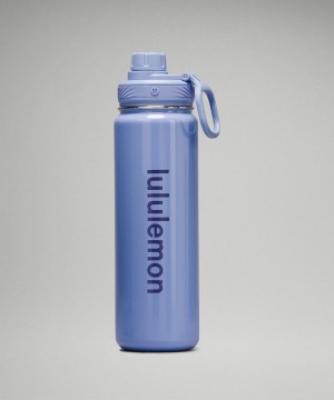 Lululemon Back to Life Sport Bottle 24oz Shine Wasserflaschen Herren Blau Beige | 3958VWMGC