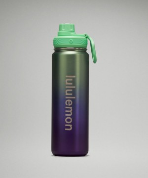 Lululemon Back to Life Sport Bottle 24oz Shine Wasserflaschen Damen Blau Beige Lila | 0917XFWCG