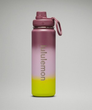 Lululemon Back to Life Sport Bottle 24oz Wasserflaschen Damen Lila Lila Hellgrün Lila | 3450LQOUA