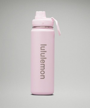 Lululemon Back to Life Sport Bottle 24oz Wasserflaschen Damen Rosa | 5207DFSIB