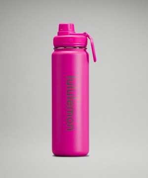 Lululemon Back to Life Sport Bottle 24oz Wasserflaschen Damen Rosa | 4832IOCXZ