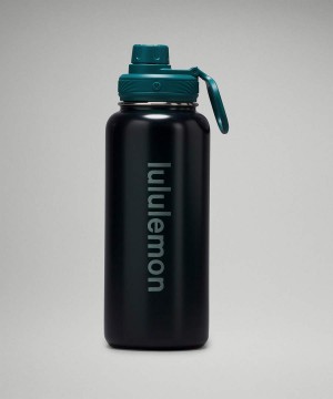 Lululemon Back to Life Sport Bottle 32oz Shine Wasserflaschen Damen Türkis | 8573MCWFQ