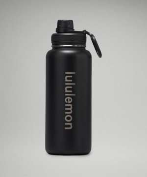 Lululemon Back to Life Sport Bottle 32oz Wasserflaschen Damen Schwarz | 4782GUTKE