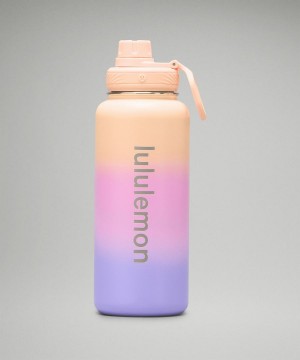 Lululemon Back to Life Sport Bottle 32oz Wasserflaschen Damen Koralle Lila Lila | 5741IZVFJ